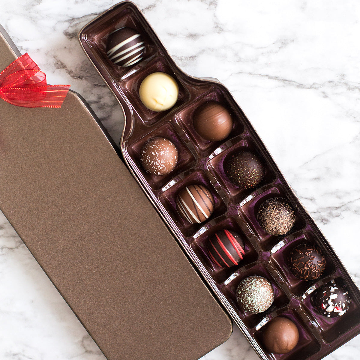 Sugar Plum Wine Truffle Box
