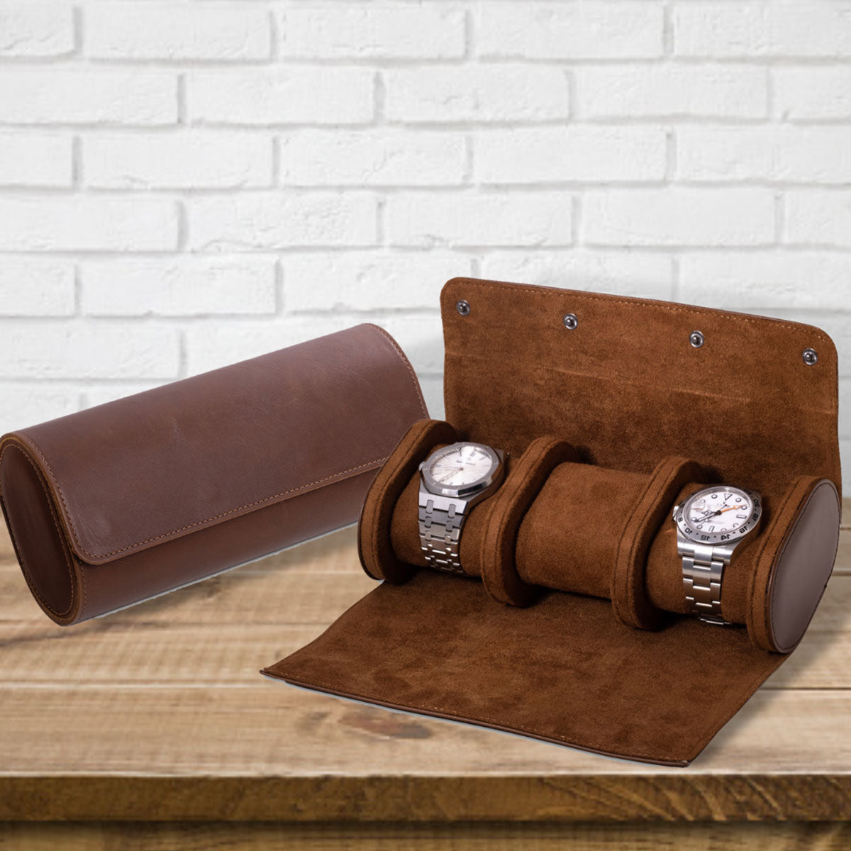 Genuine Leather Watch Roll for 3 Watches - image 15