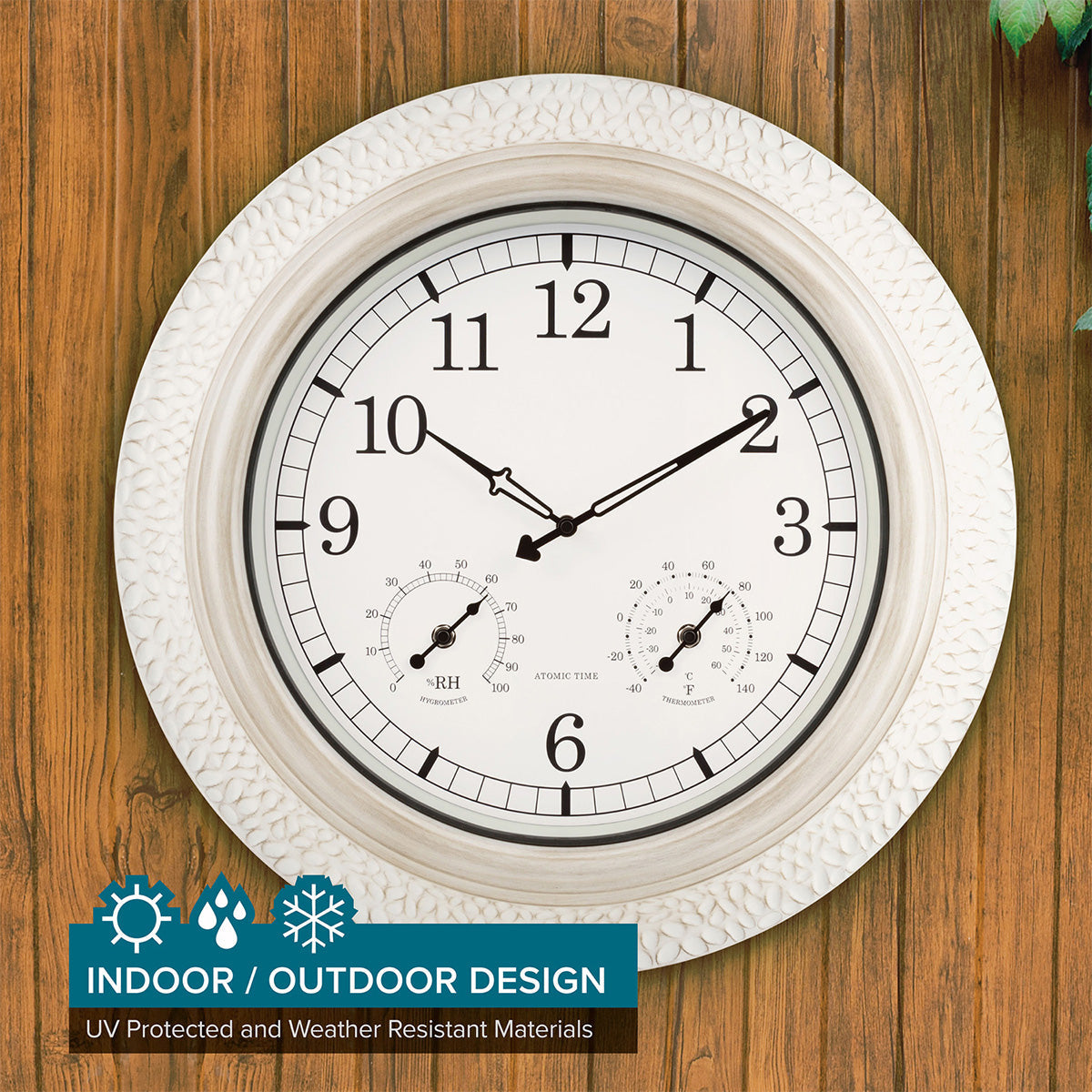 21'' Indoor-Outdoor Atomic Wall Clock - image 4