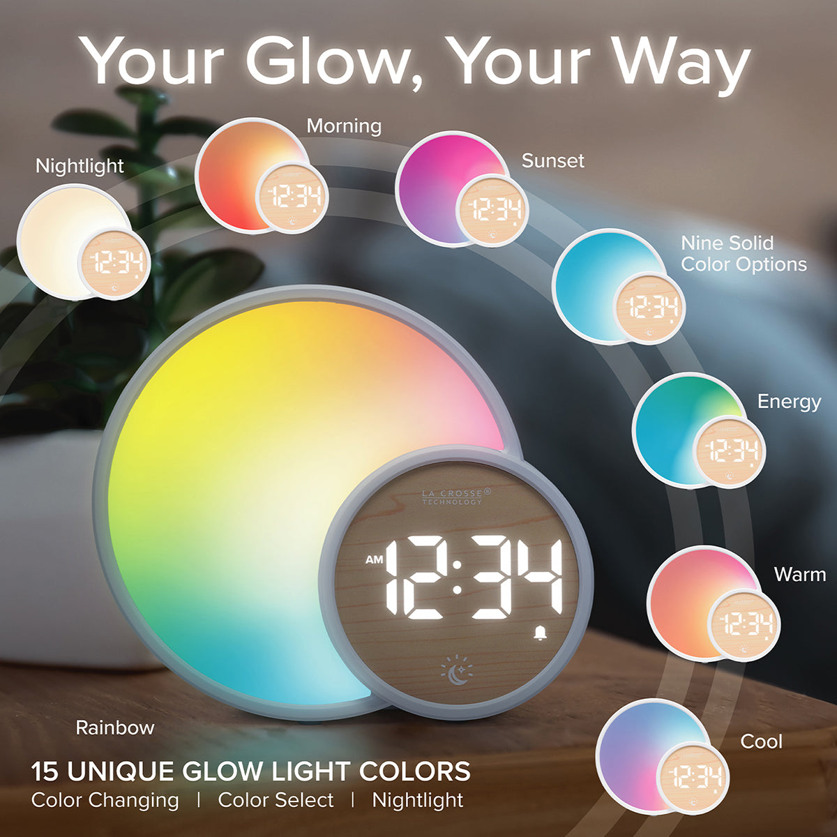 Digital Alarm Clock with Glow Light - image 2