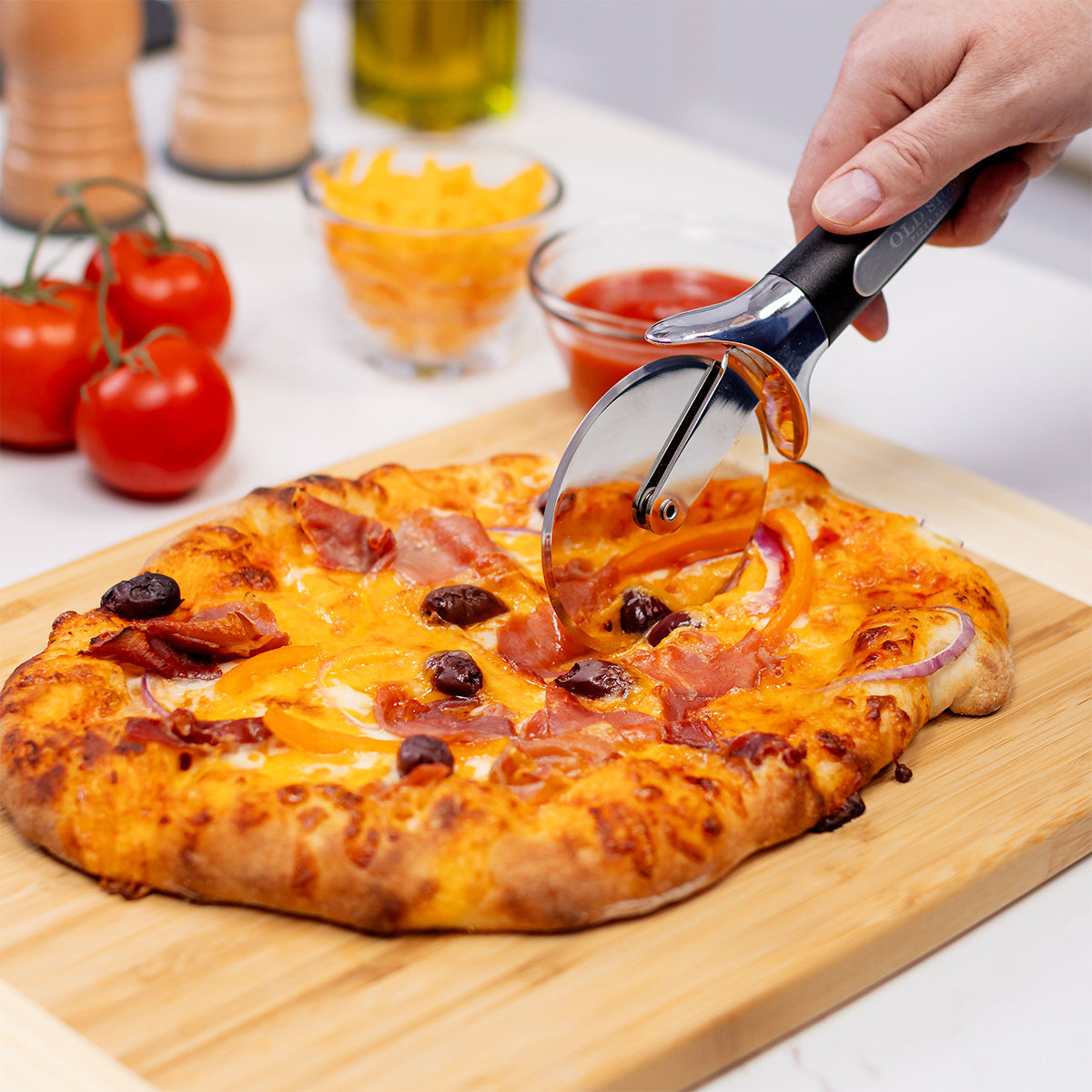 3-Piece Glazed Pizza Stone Set - image 22