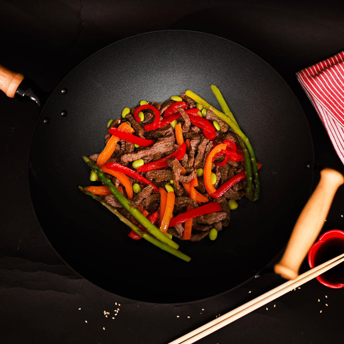 10-Piece 14'' Nonstick Wok Set - image 4