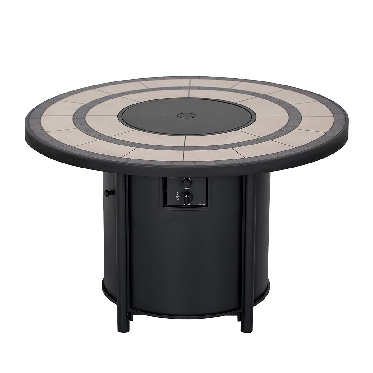 Round Propane Gas Fire Pit Table - image 8