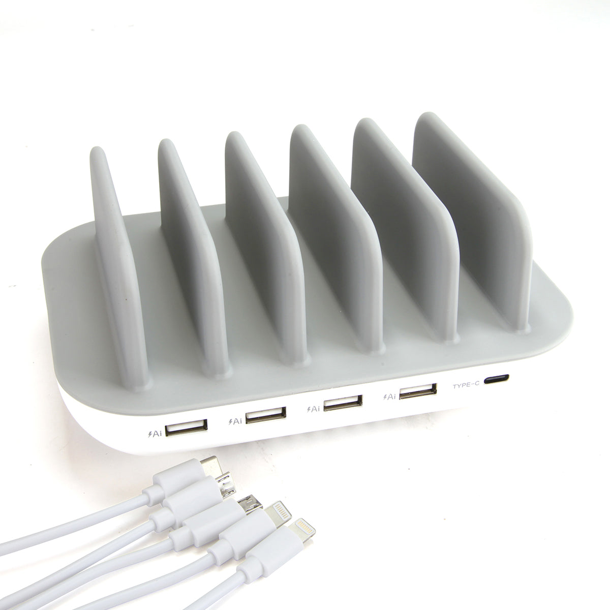 5 Device Charging Station with Cables - image 2