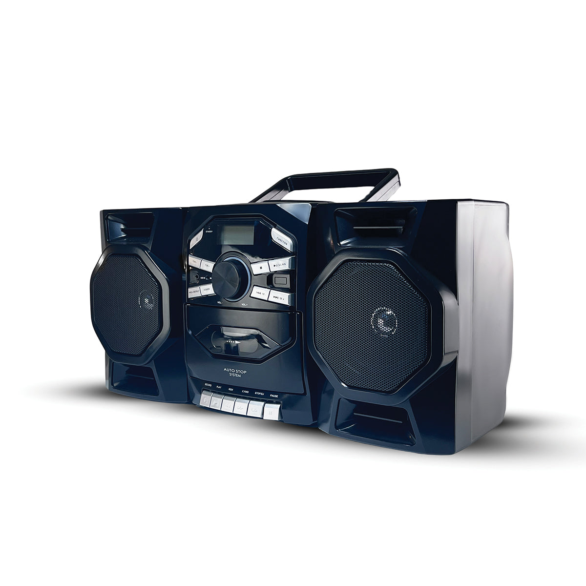 Portable CD and Cassette Stereo Boombox - image 3