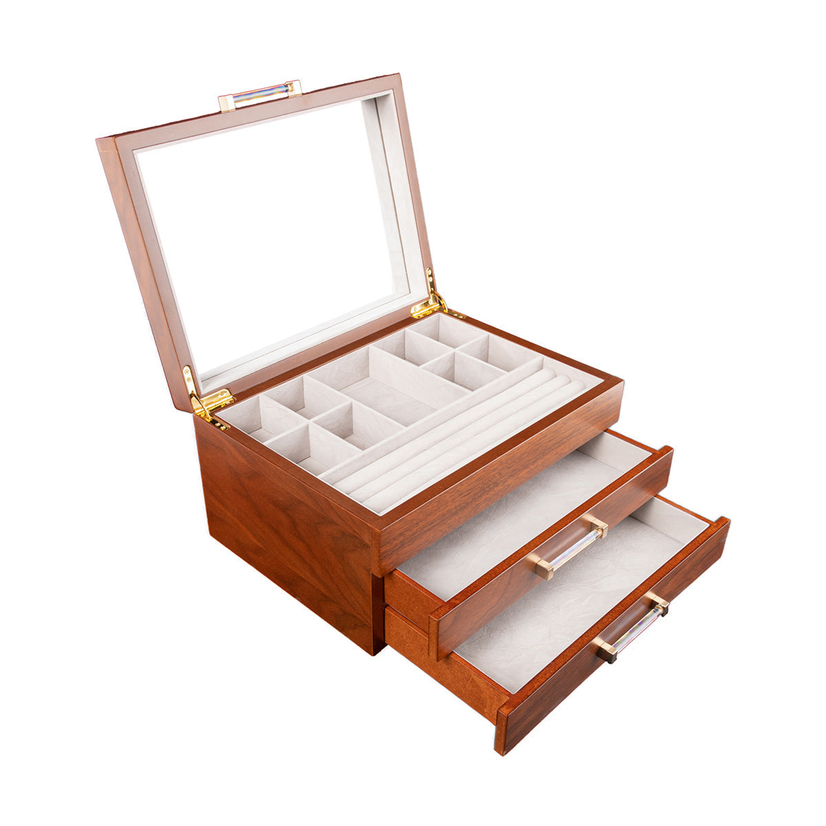 Brouk & Co Walnut Jewelry Box - image 2