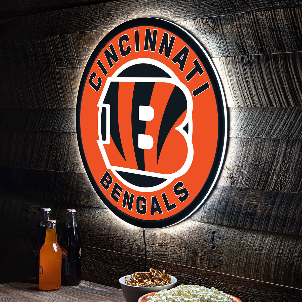 NFL Backlit Full Edge Round Wall Sign - image 30