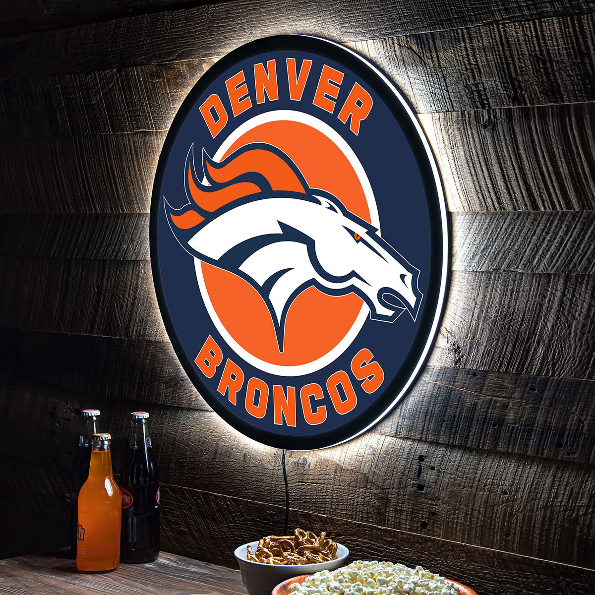 NFL Backlit Full Edge Round Wall Sign - image 36