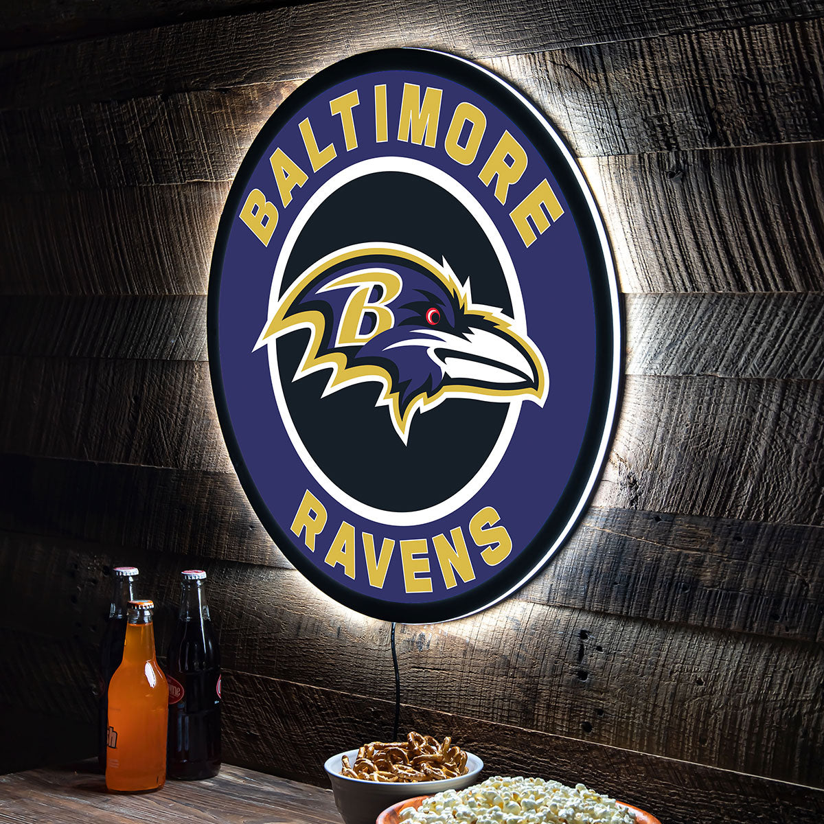 NFL Backlit Full Edge Round Wall Sign - image 14