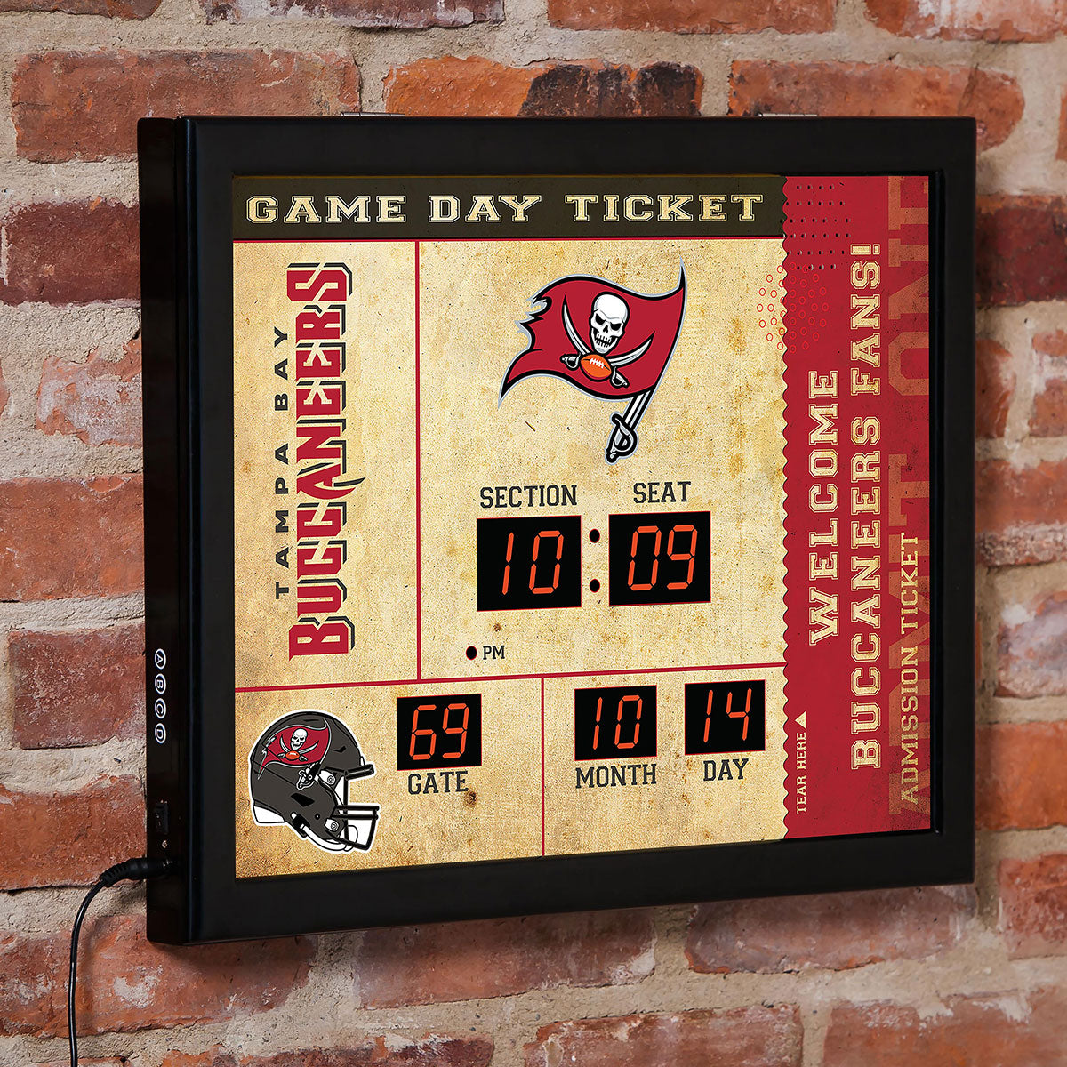 NFL Gameday Ticket Wall Clock and Speaker - image 17