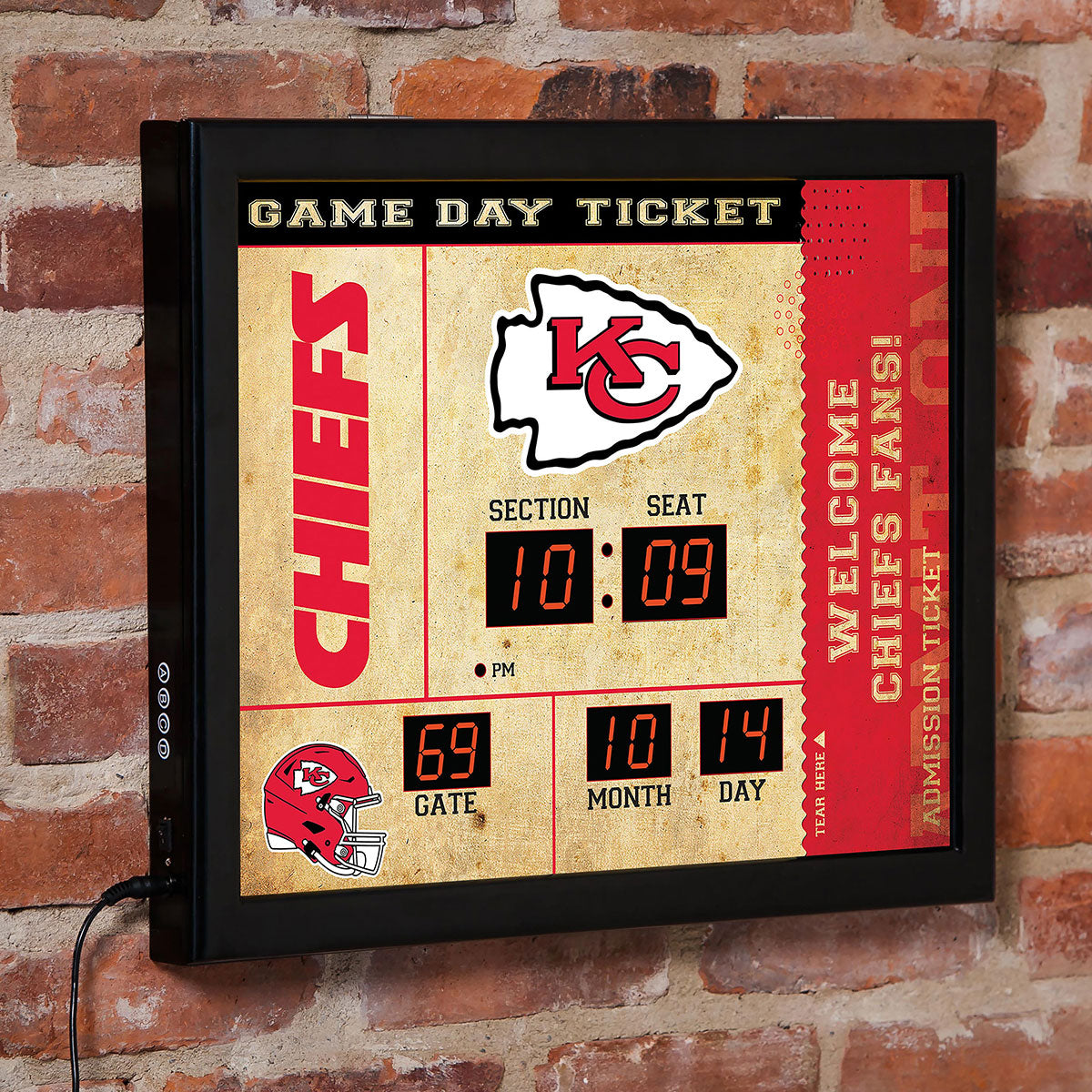NFL Gameday Ticket Wall Clock and Speaker - image 3