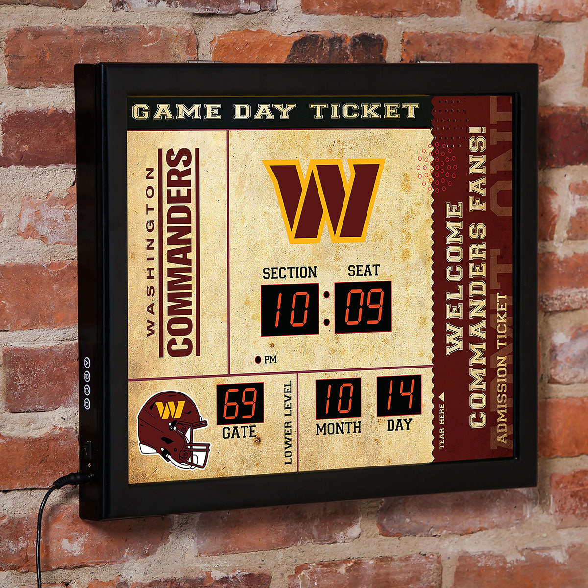 NFL Gameday Ticket Wall Clock and Speaker - image 21