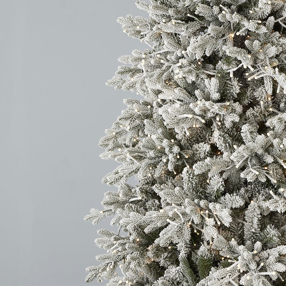 7.5' Flocked Pine Christmas Tree - image 2