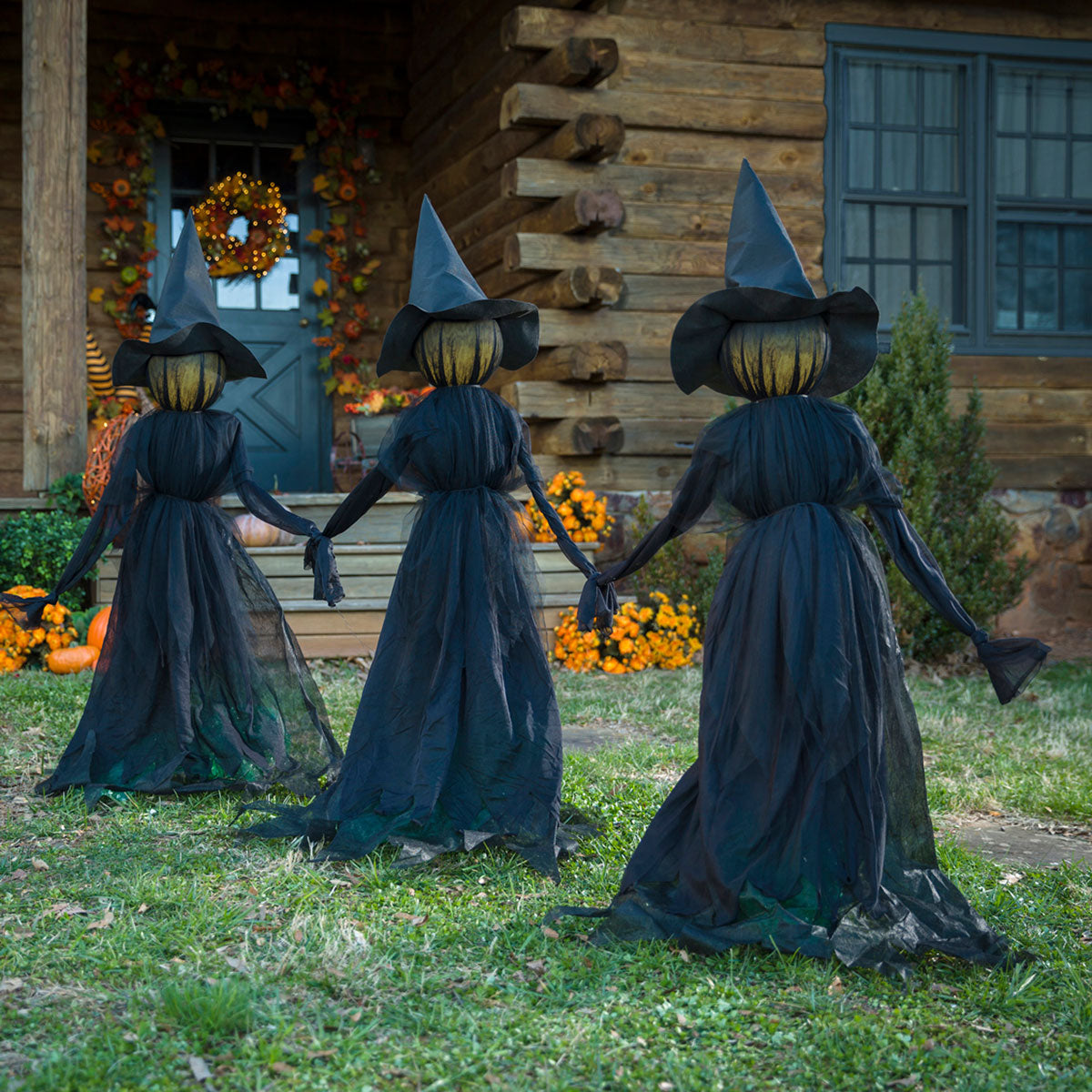 Lighted Outdoor Witch Stakes (Set of 3) - image 3