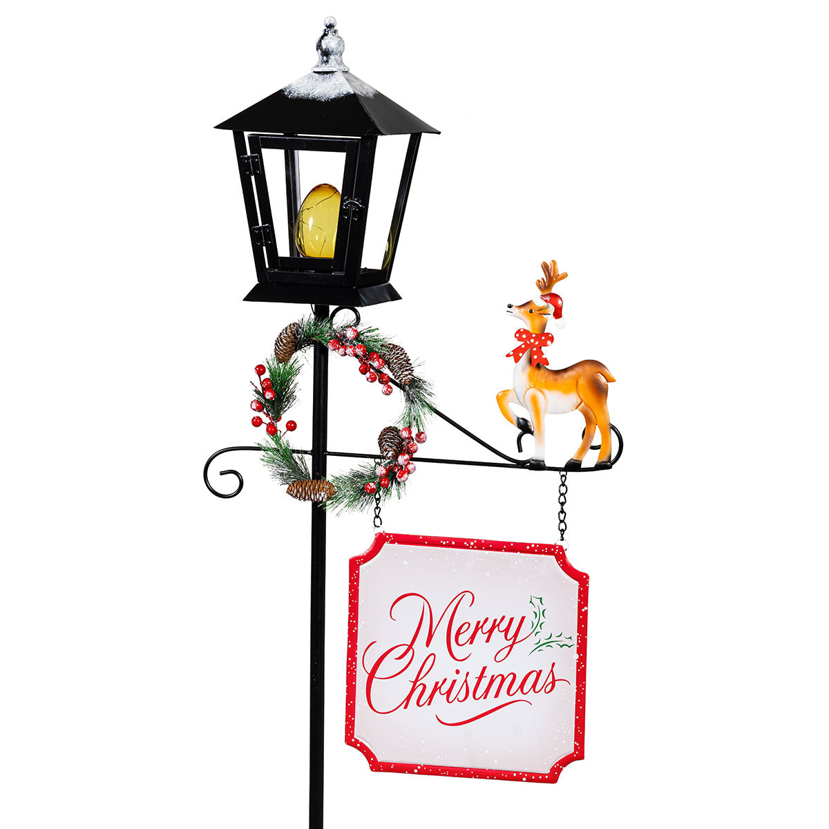 Wireless Outdoor Christmas Lamp Post - image 3