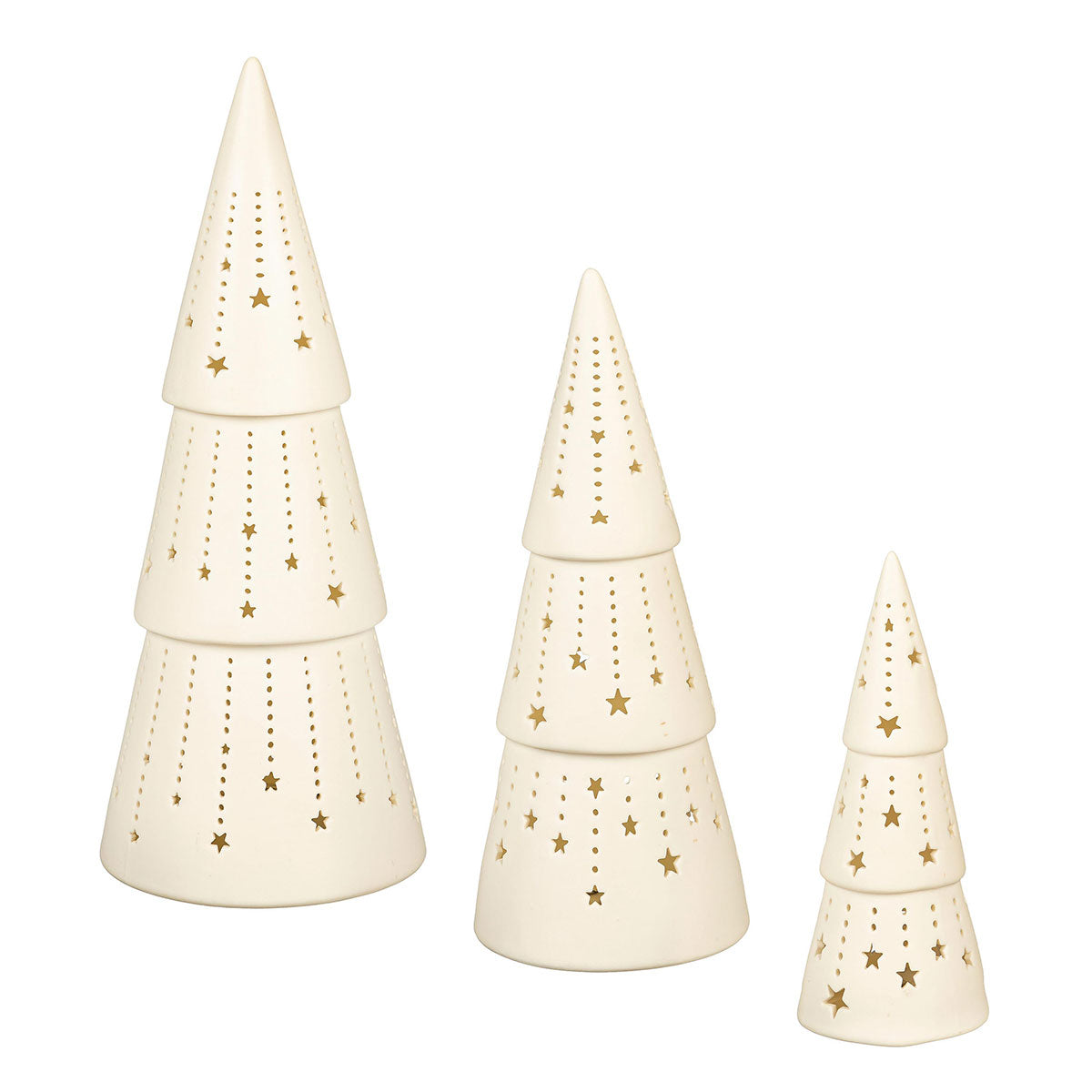 LED Ceramic Christmas Trees (Set of 3) - image 2