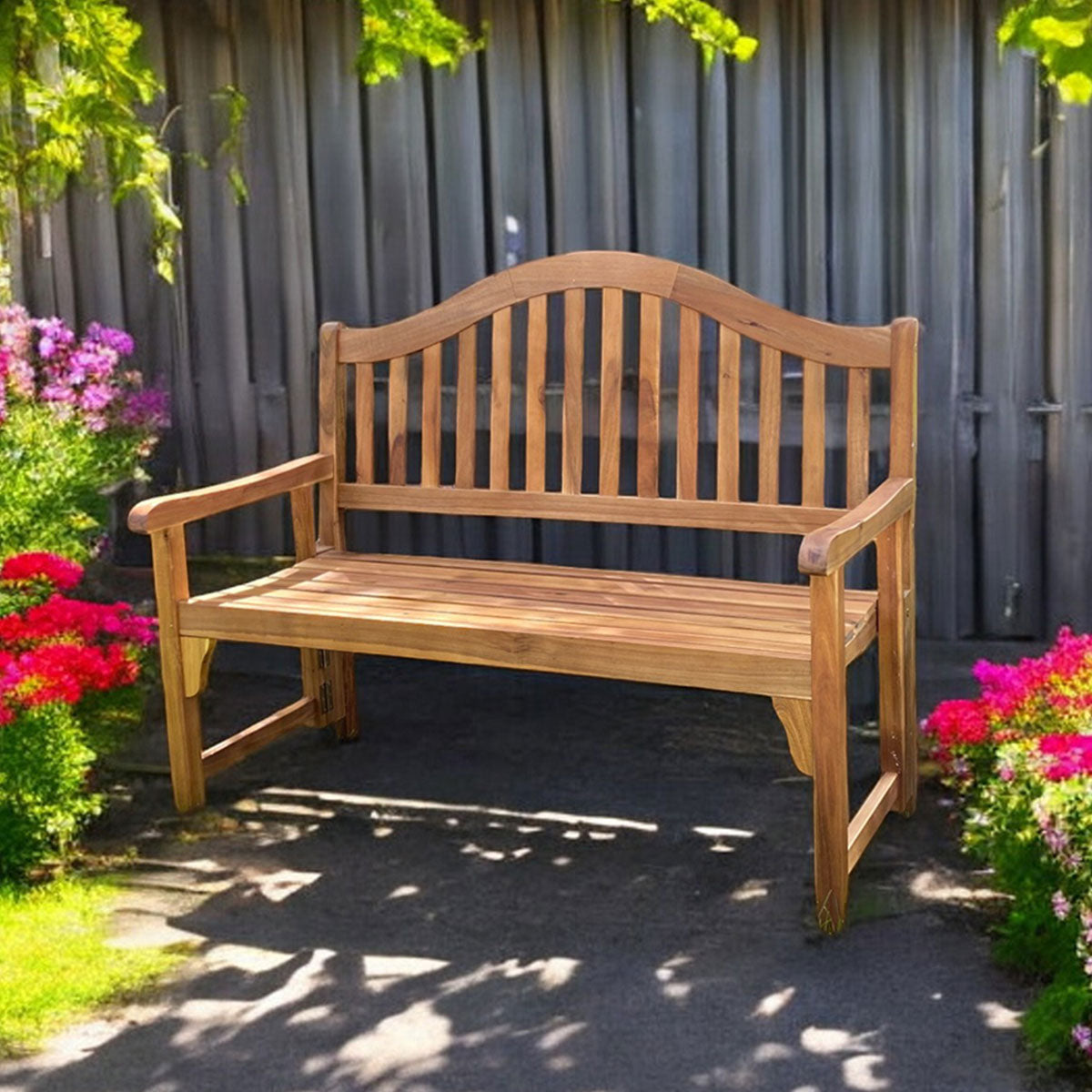 Acacia Wood Foldaway Bench - image 16