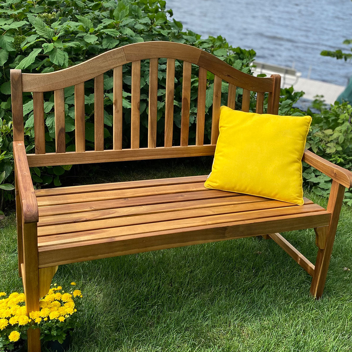 Acacia Wood Foldaway Bench - image 19