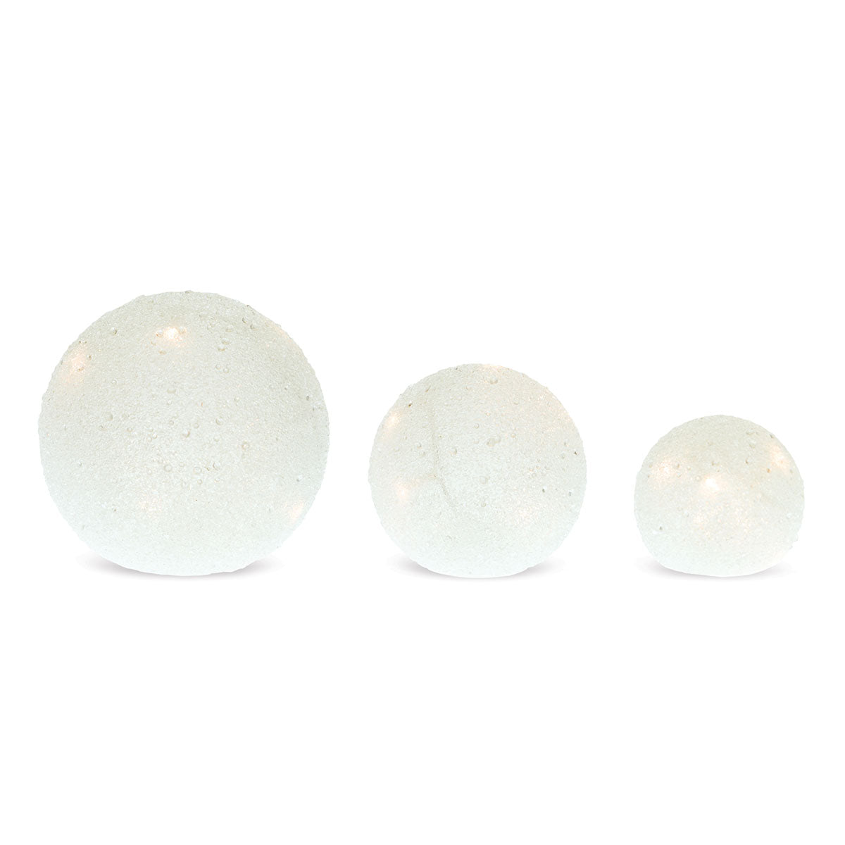 LED Holiday Decor Globe Set (Set of 3) - image 2