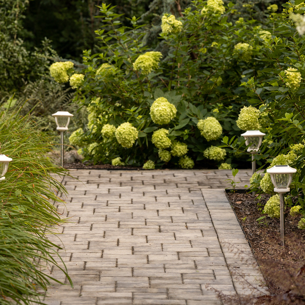 Wave Style Solar Powered Pathway Lights (Set of 2) - image 7