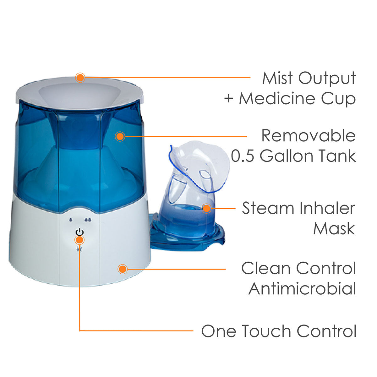 2 in 1 Warm Mist Humidifier & Inhaler - image 5