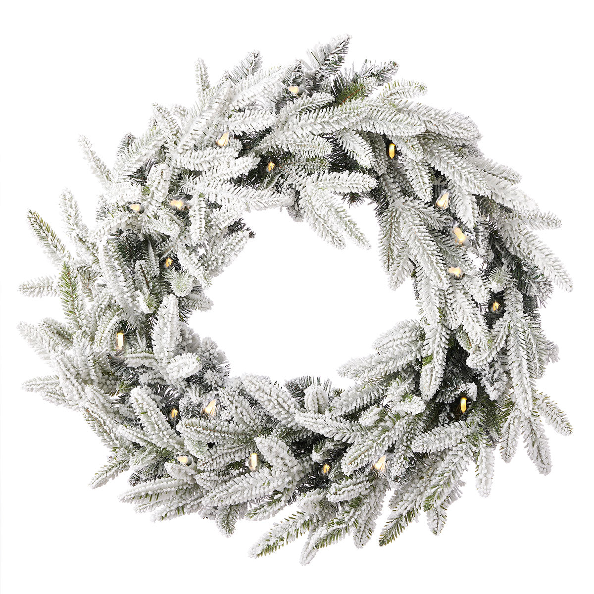24'' Flocked Frasier Fir Wreath - image 2
