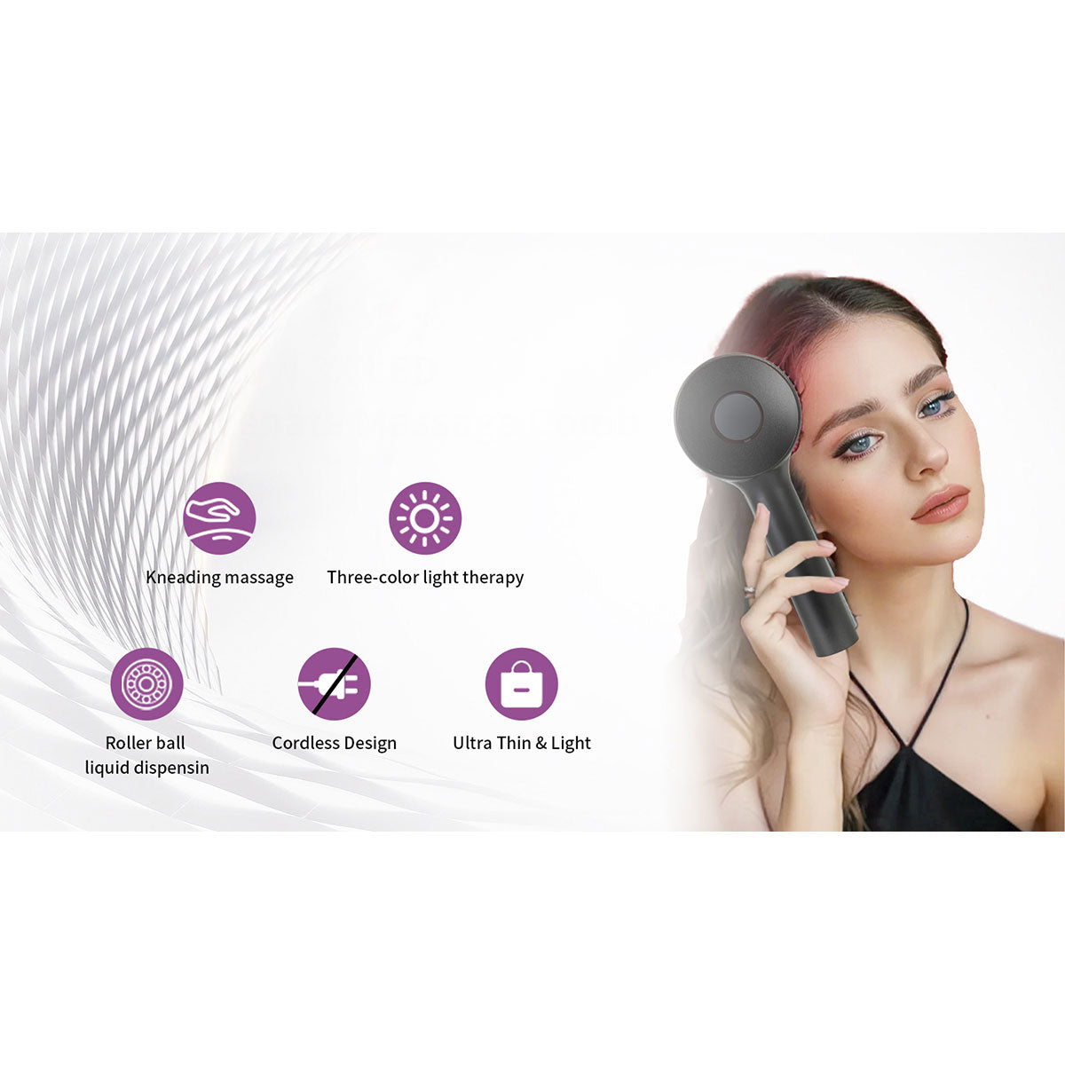 LED Hair Rejuvenation Massage Brush - image 5