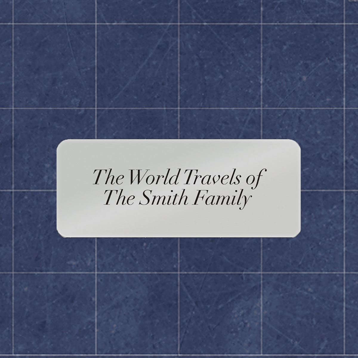 Modern Blueprint World Travel Map - image 3
