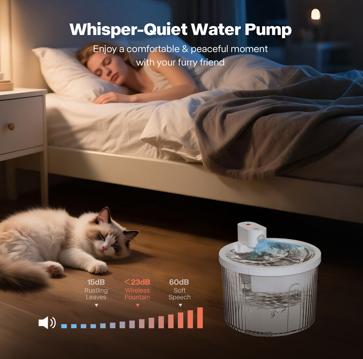 Wireless Smart Pet Water Fountain by Sharper Image - image 7