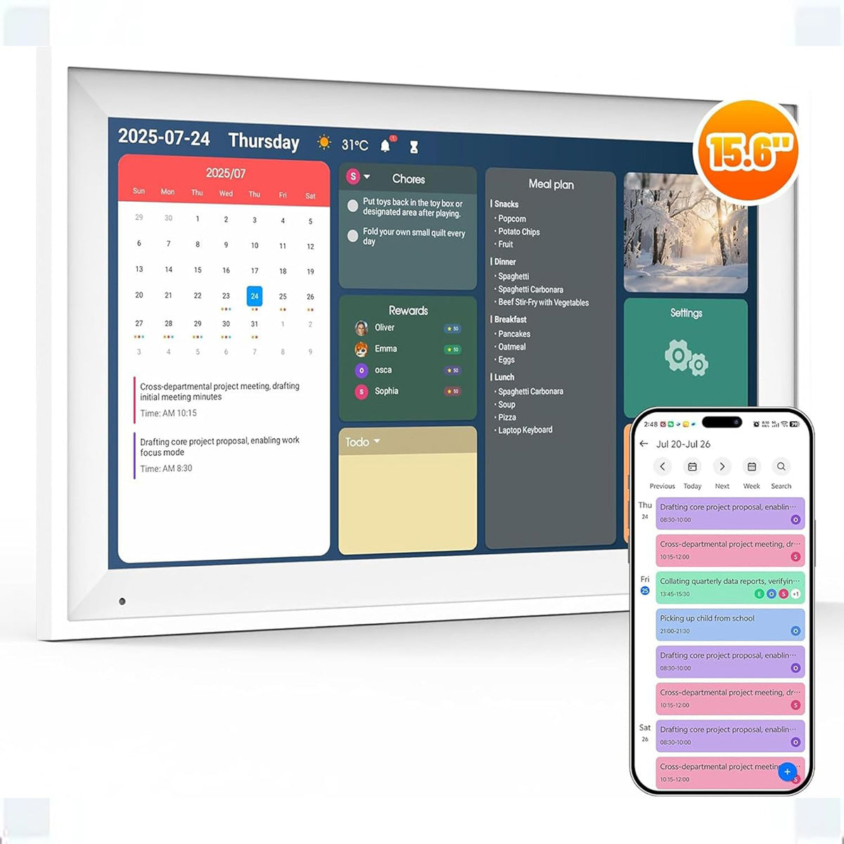 Digital Calendar and Family Frame - image 5