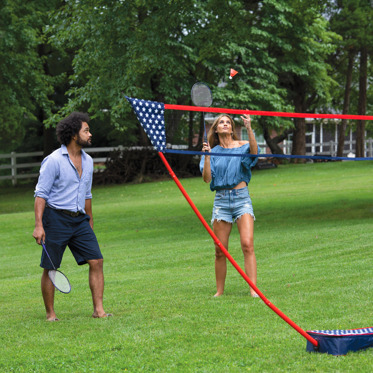 Patriotic Portable Badminton