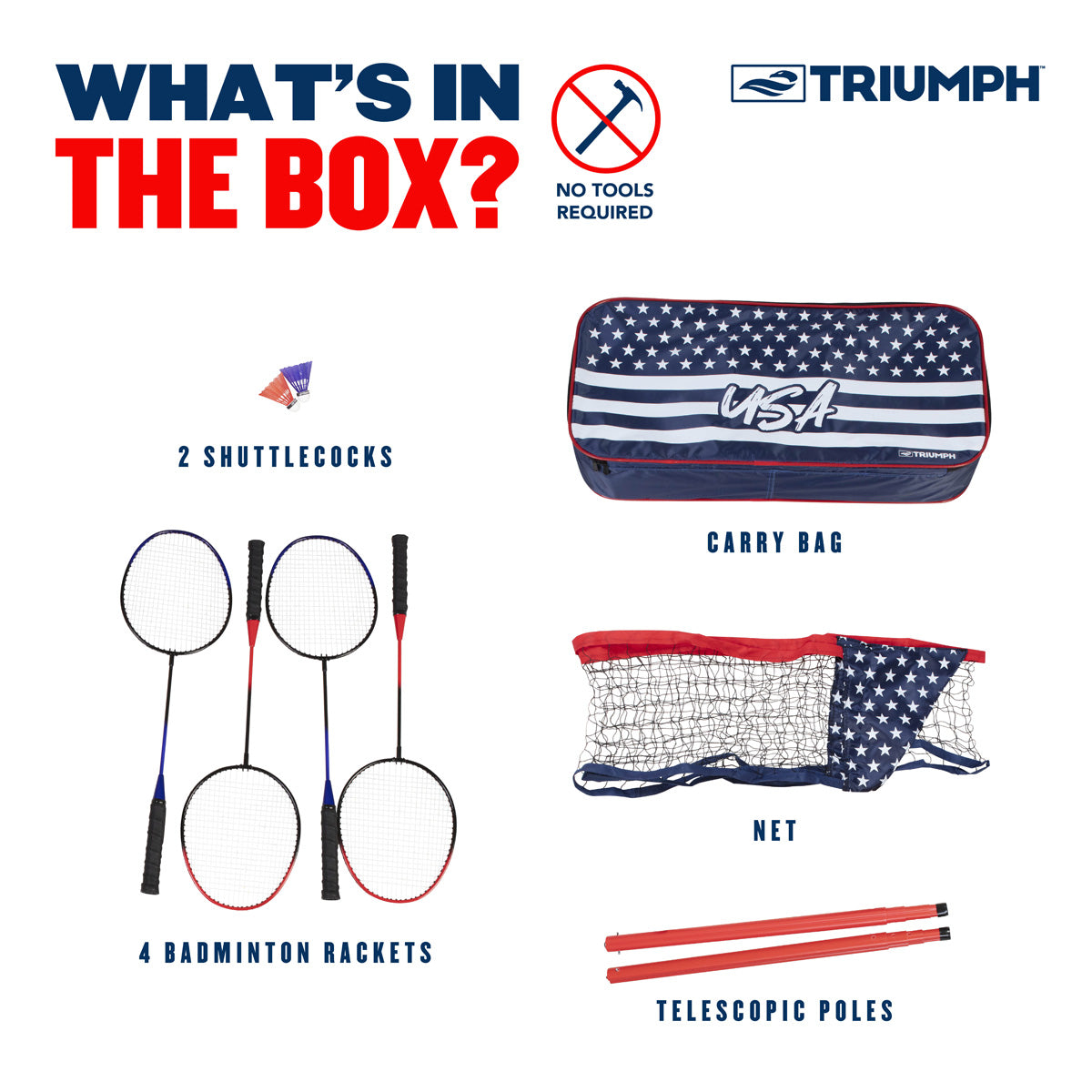 Patriotic Portable Badminton - image 7